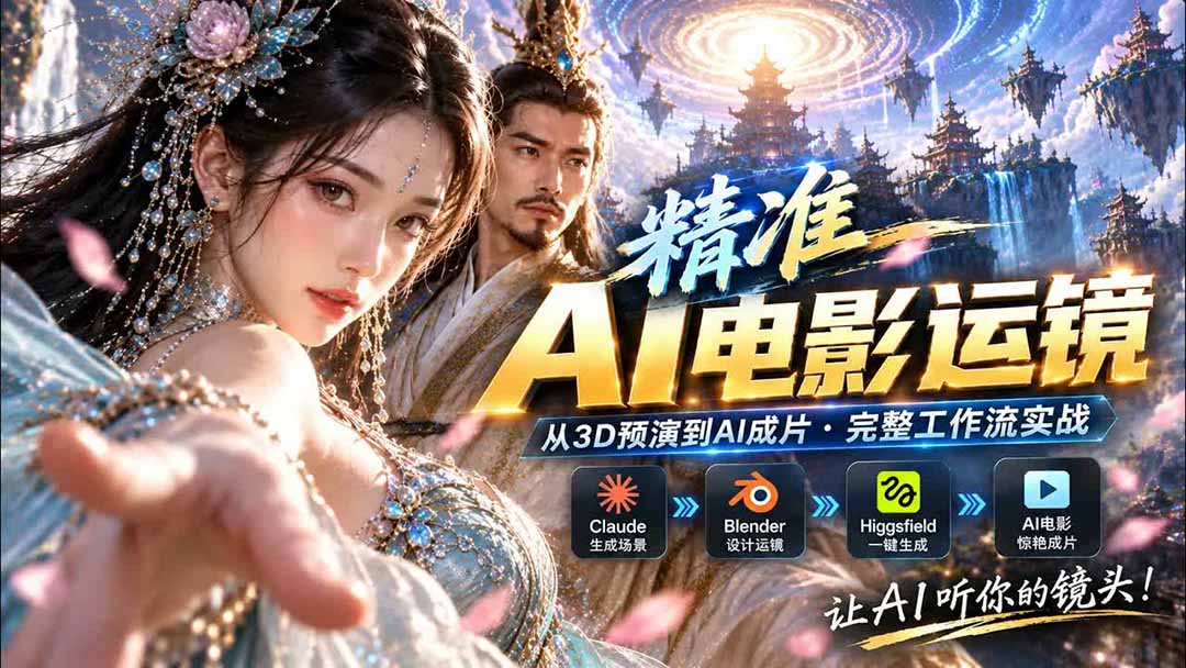 AI视频终于能精准运镜了！Claude + Blender + Higgsfield 免费插件实测 - 福创网