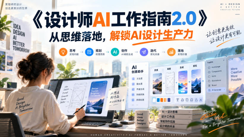《设计师AI工作指南2.0》从思维落地-无水印，解锁AI设计生产力 - 福创网
