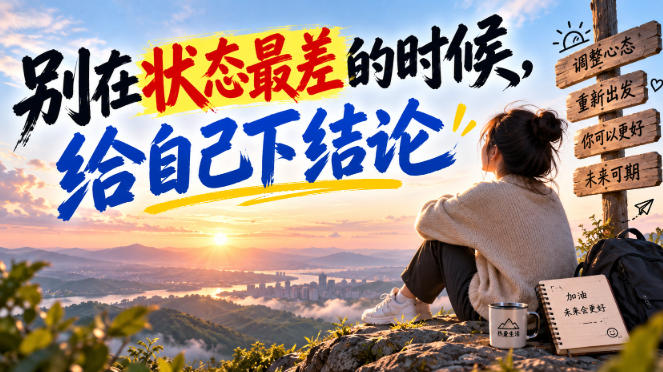 某公众号付费文章：别在状态最差的时候，给自己下结论 - 福创网