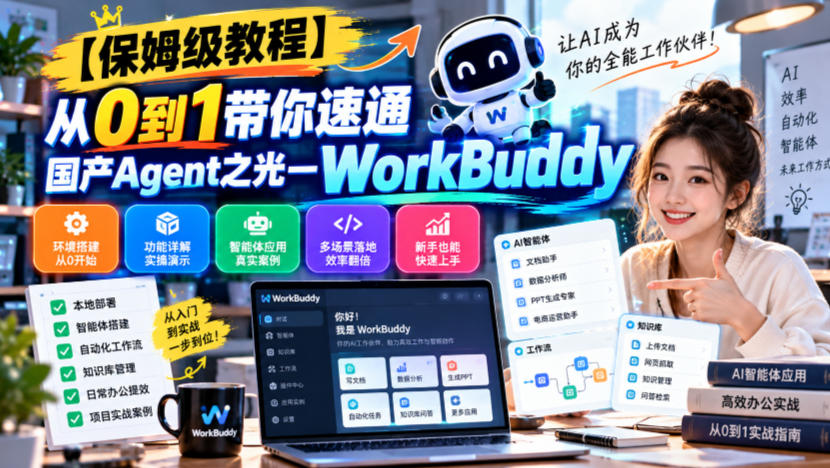 【保姆级教程】从0到1带你速通国产Agent之光—WorkBuddy【文档】 - 福创网