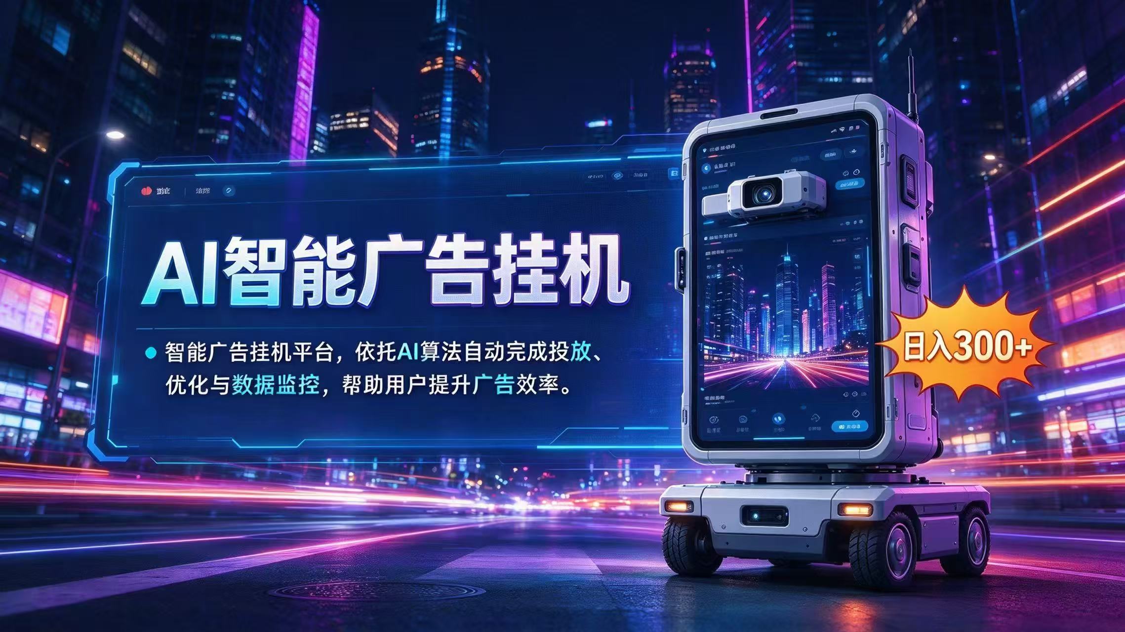 AI 智能广告挂机｜AI 自动运行，轻松托管广告任务 - 福创网