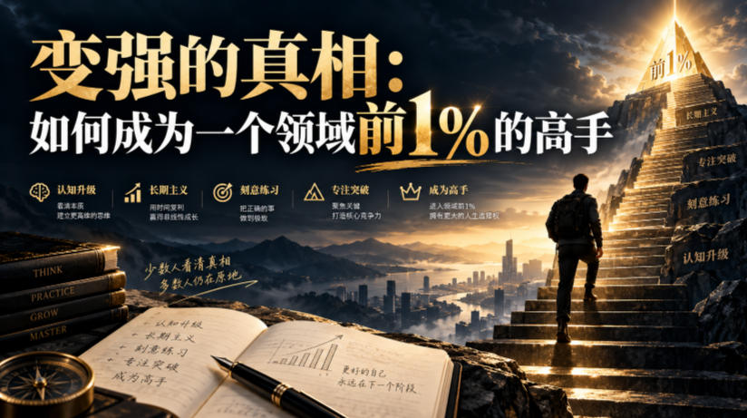 付费文章：变强的真相：如何成为一个领域前1%的高手 - 福创网