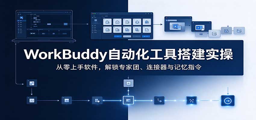 WorkBuddy自动化工具搭建实操：从零上手软件，解锁专家团、连接器与记忆指令 - 福创网