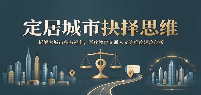 定居城市抉择思维:拆解大城市独有福利,医疗教育交通人文等维度深度剖析 - 福创网
