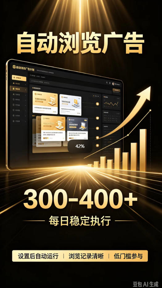 自动浏览广告计划，0门槛副业，日入300-400，躺賺稳定风口项目，无需人工操作，解放双手【揭秘】 - 福创网